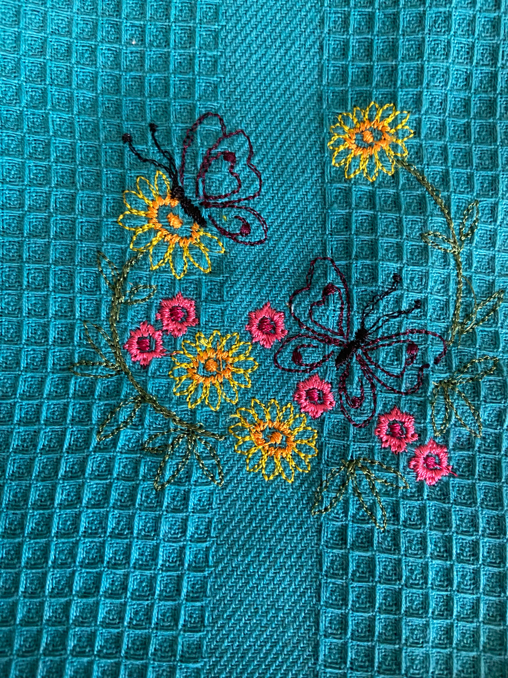 Summer Flowers Kitchen Towel