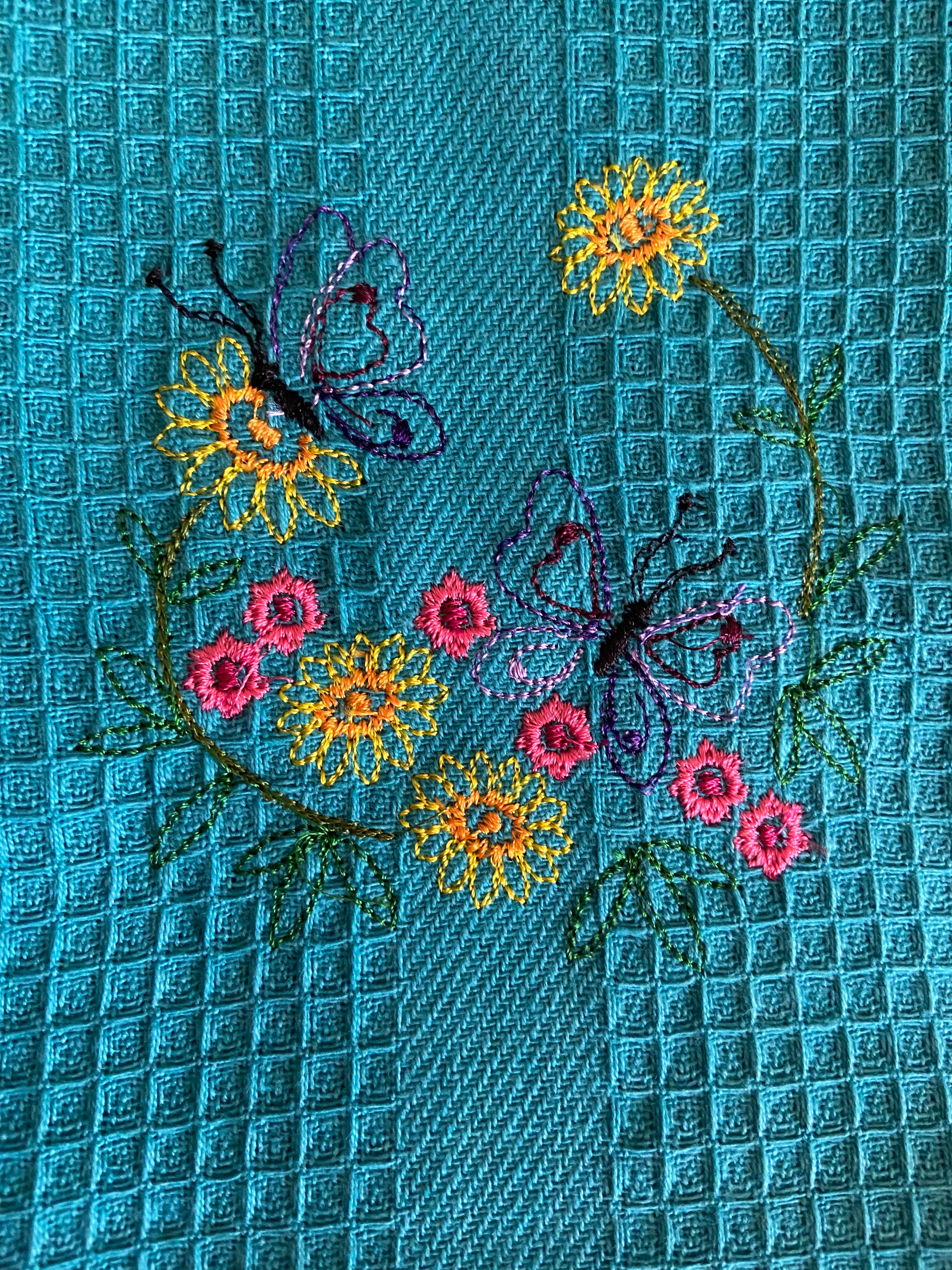 Summer Flowers Kitchen Towel