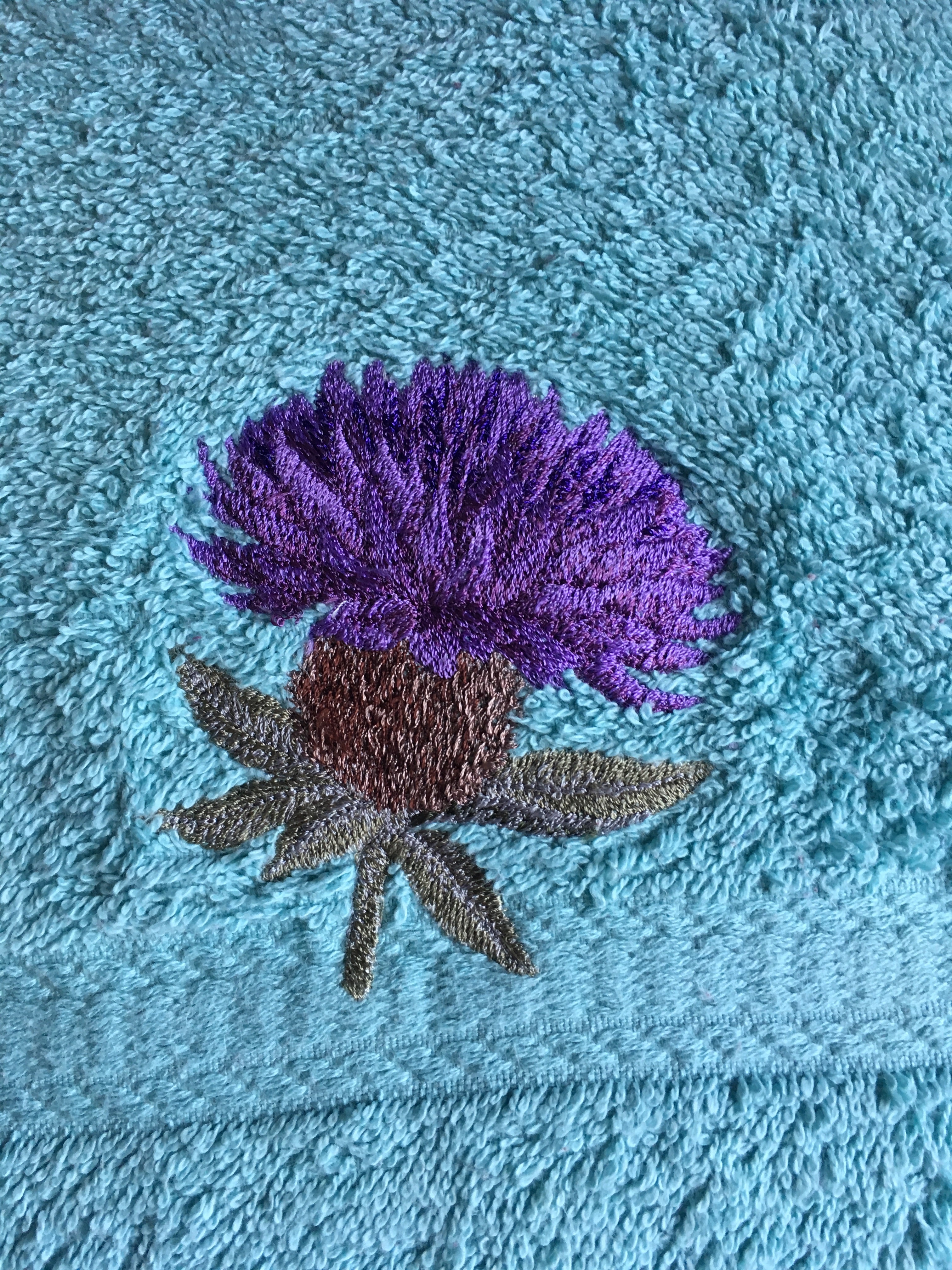 Common Knapweed - Irish hand towel