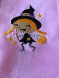 Wand witch goes trick-or-treating
