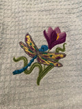 Spring Dragonfly kitchen towel