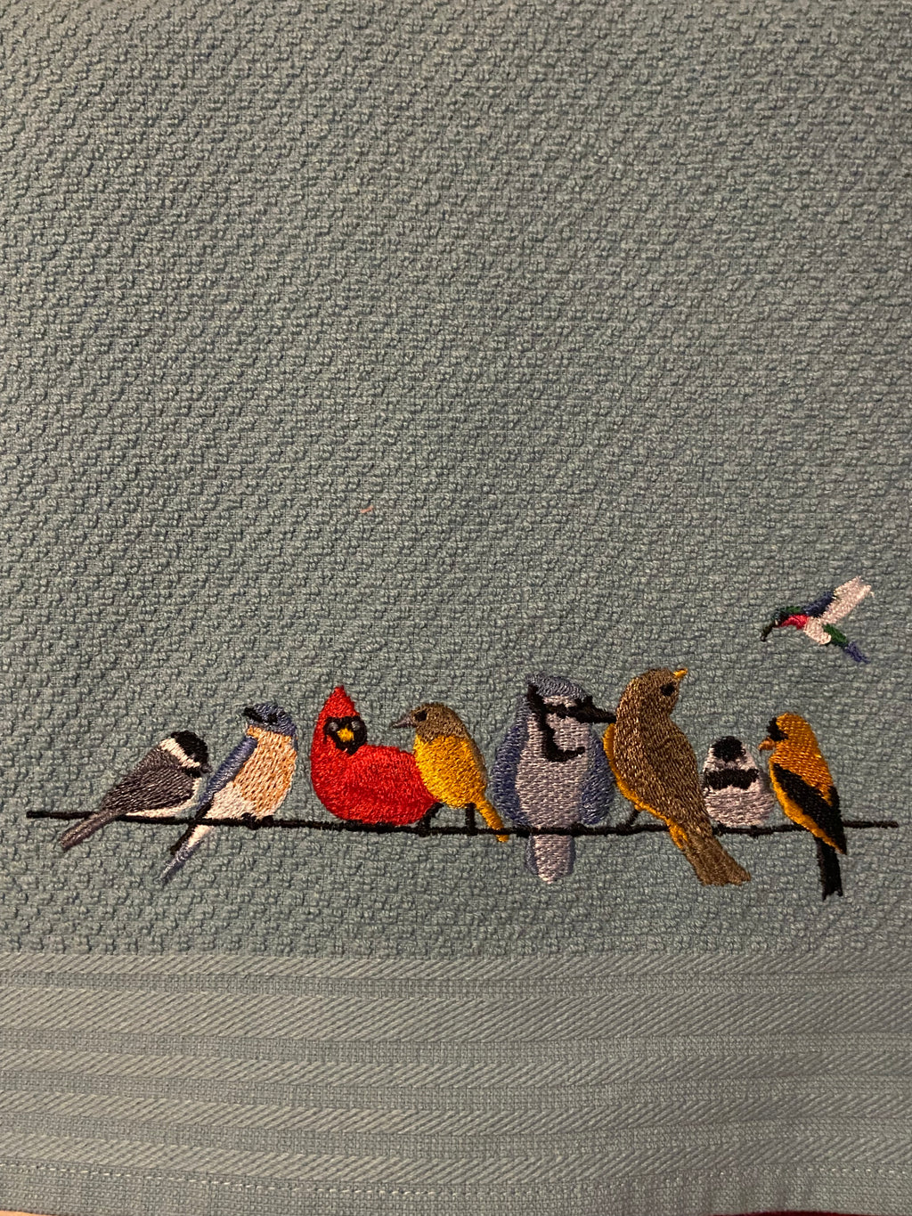 Birds on Wire Kitchen Towel