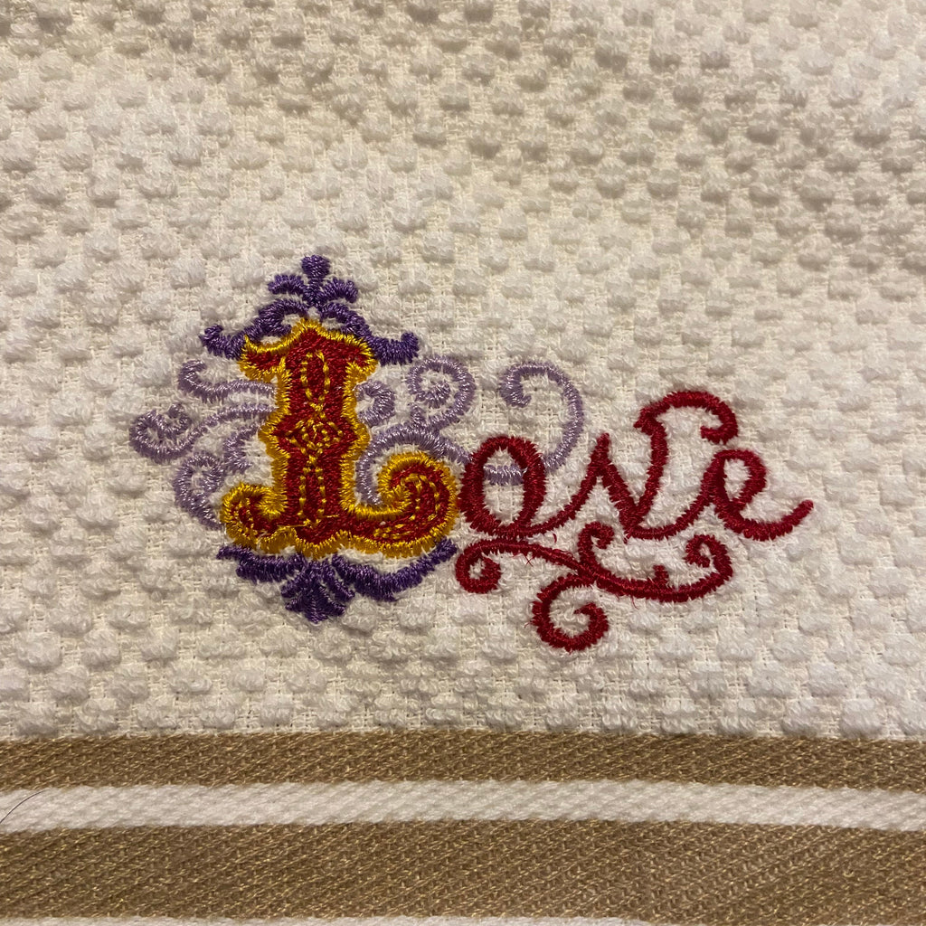 Illuminated Love hand towel