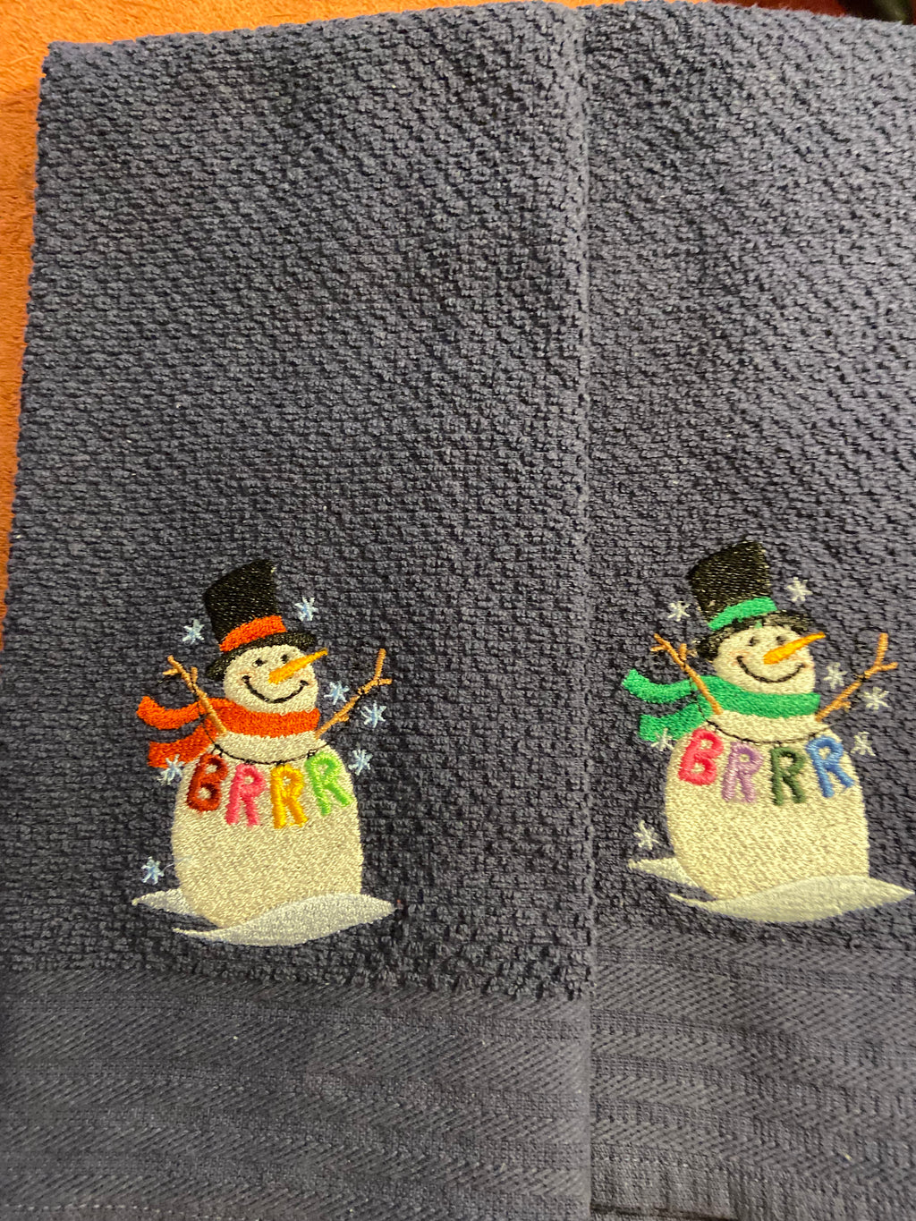 BRRR Snowman Kitchen Towel