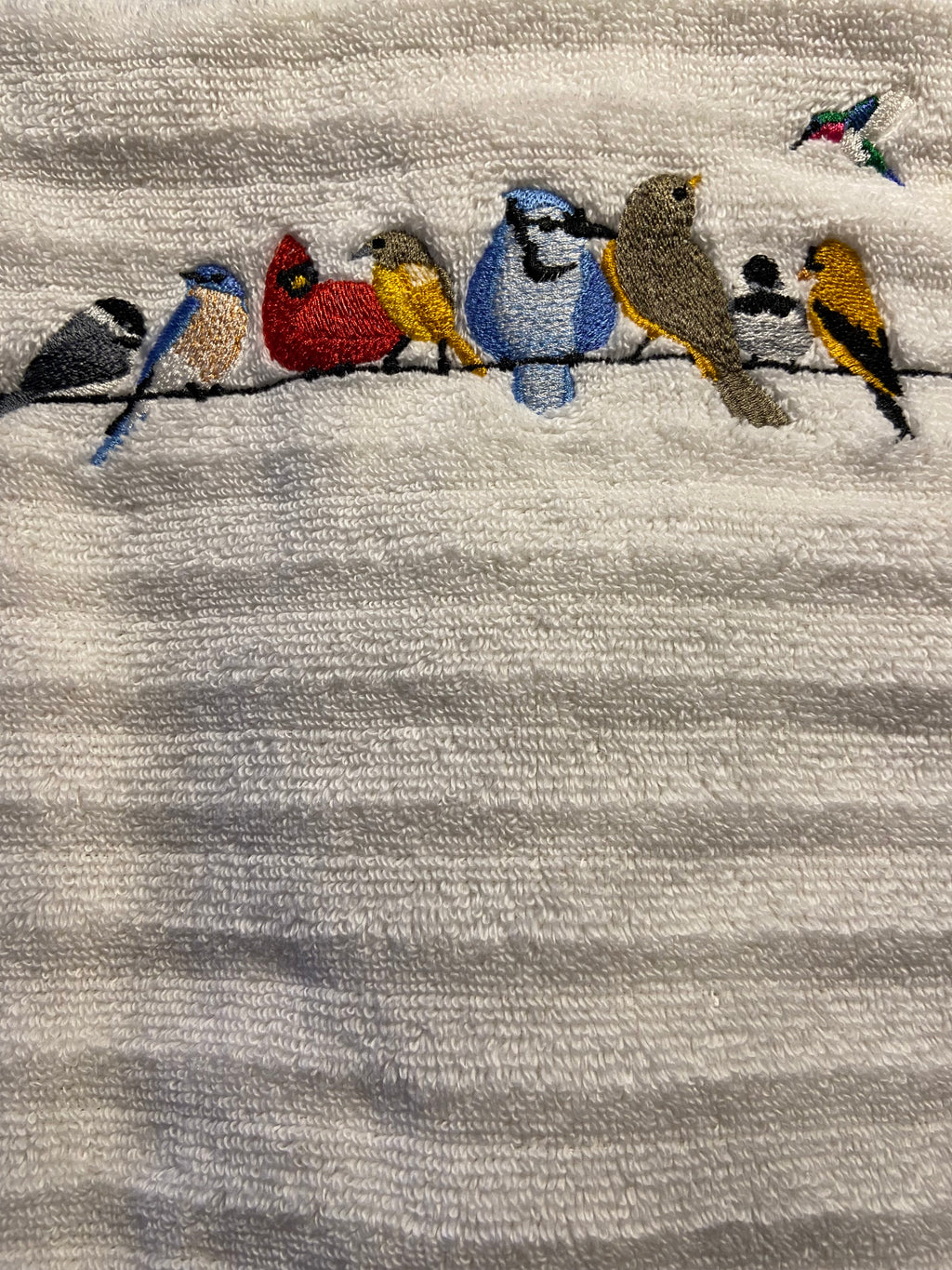 Birds on Wire Kitchen Towel