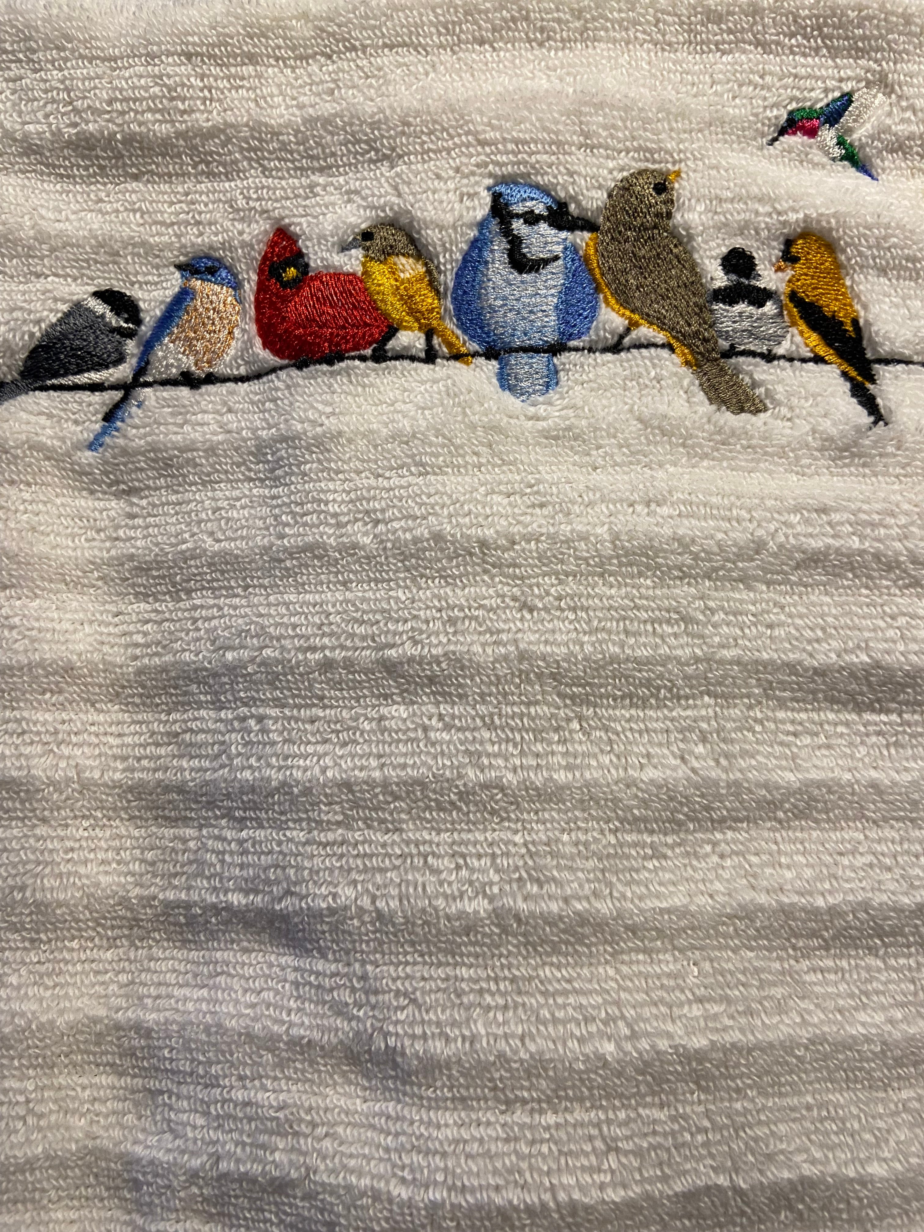 Birds on Wire Kitchen Towel