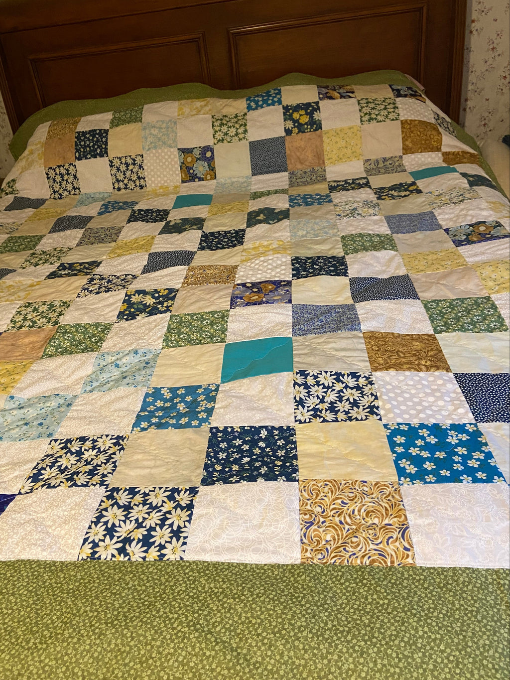 Queen size Granny Square Quilt