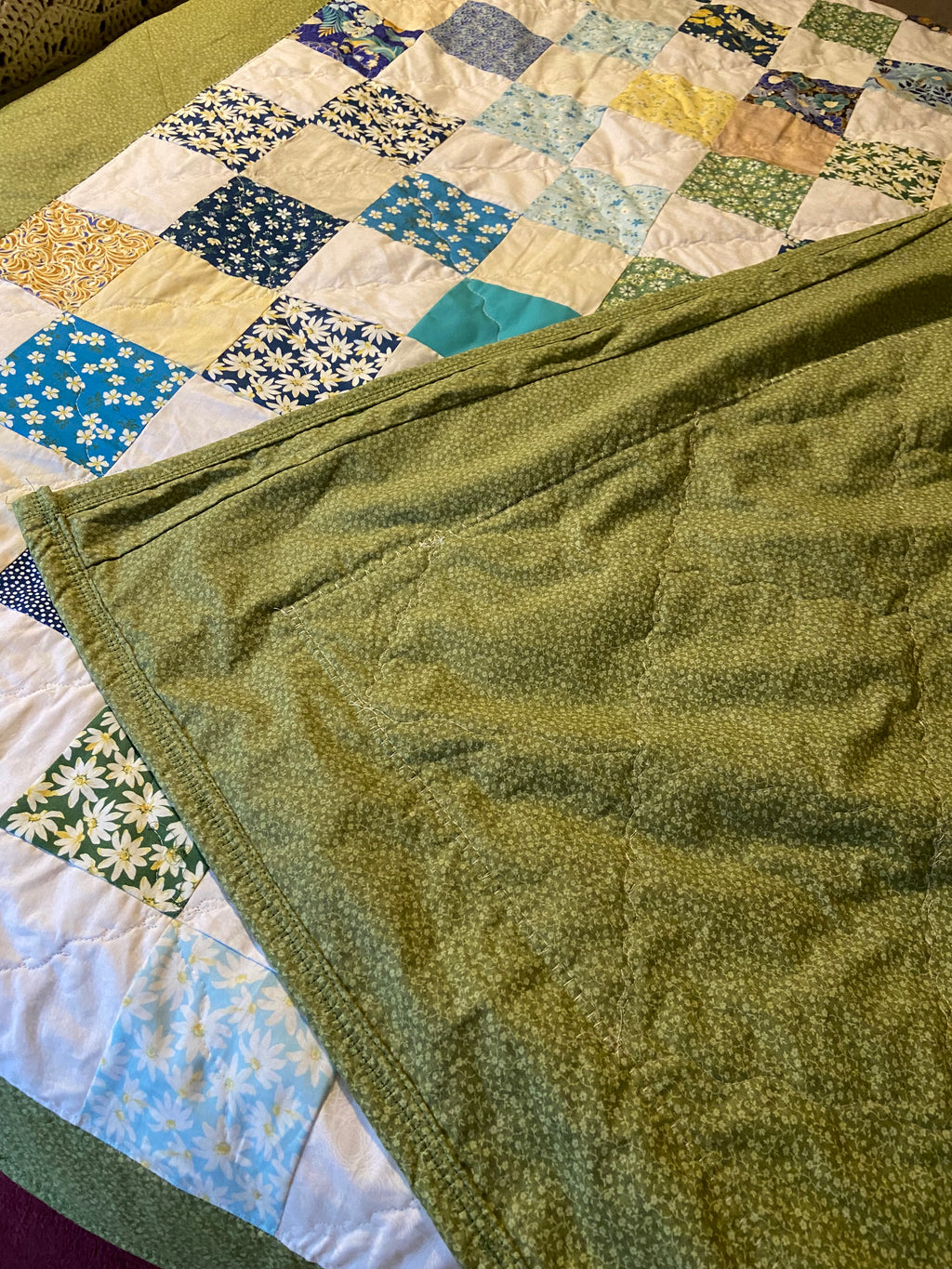 Queen size Granny Square Quilt